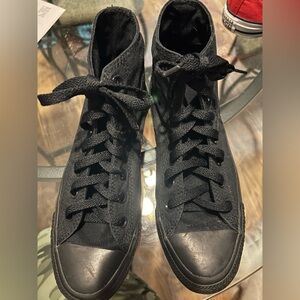 Black Hightop Converse 8 women’s